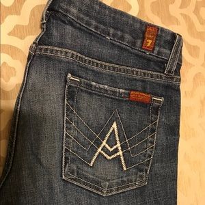 7 for all mankind flare leg, A pocket